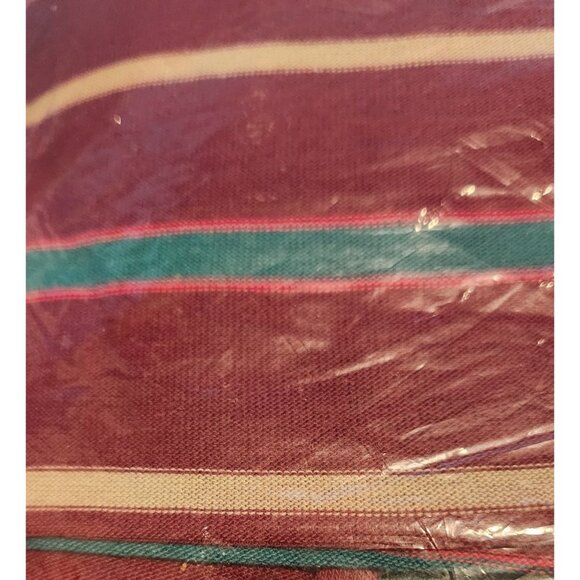 Material Red Green Yellow Stripe Polyester / Cotton 2 yards Fabric  T-Shirt  wei - Picture 5 of 7